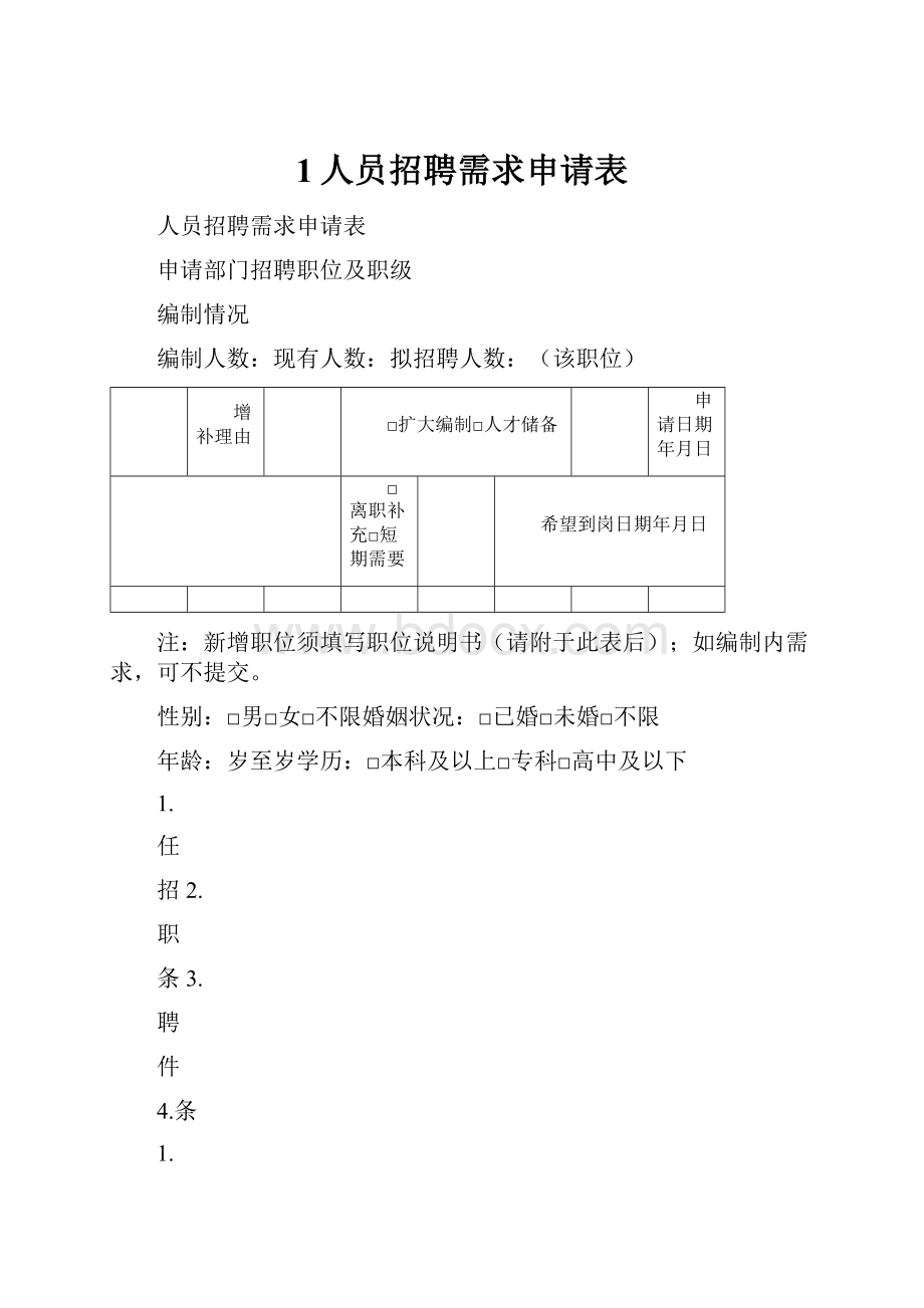 1人员招聘需求申请表.docx