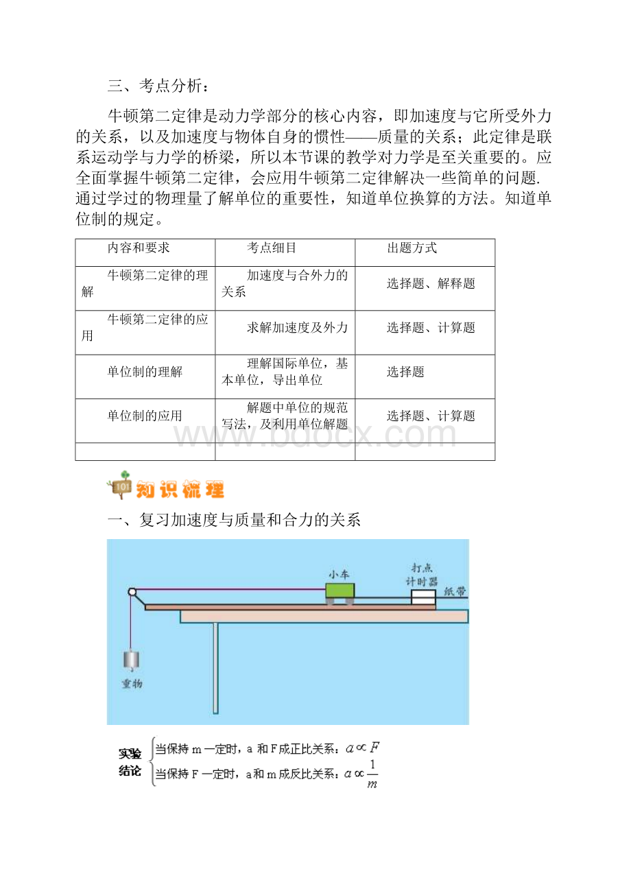 必修1第四章 第34节 牛顿第二定律力学单位制.docx_第2页