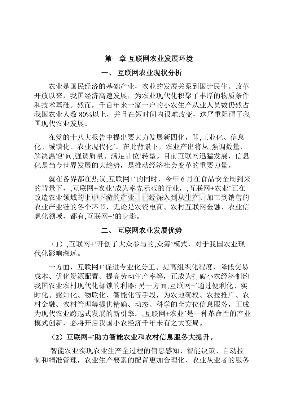 农村品牌农业互联网+项目建设规划书素材结构类文档.docx_第3页