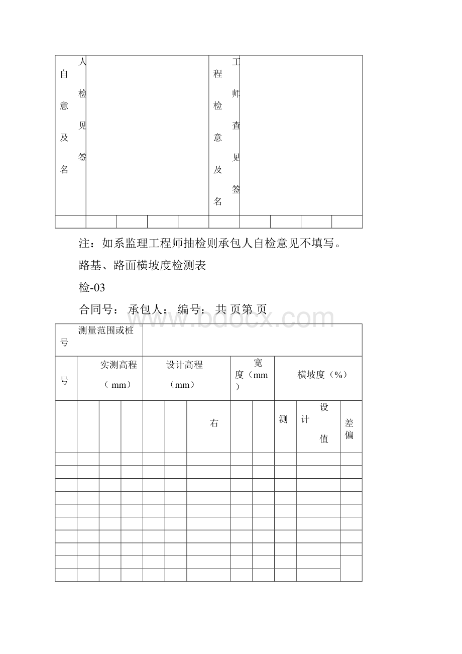 公路工程施工检查用表25份.docx_第3页