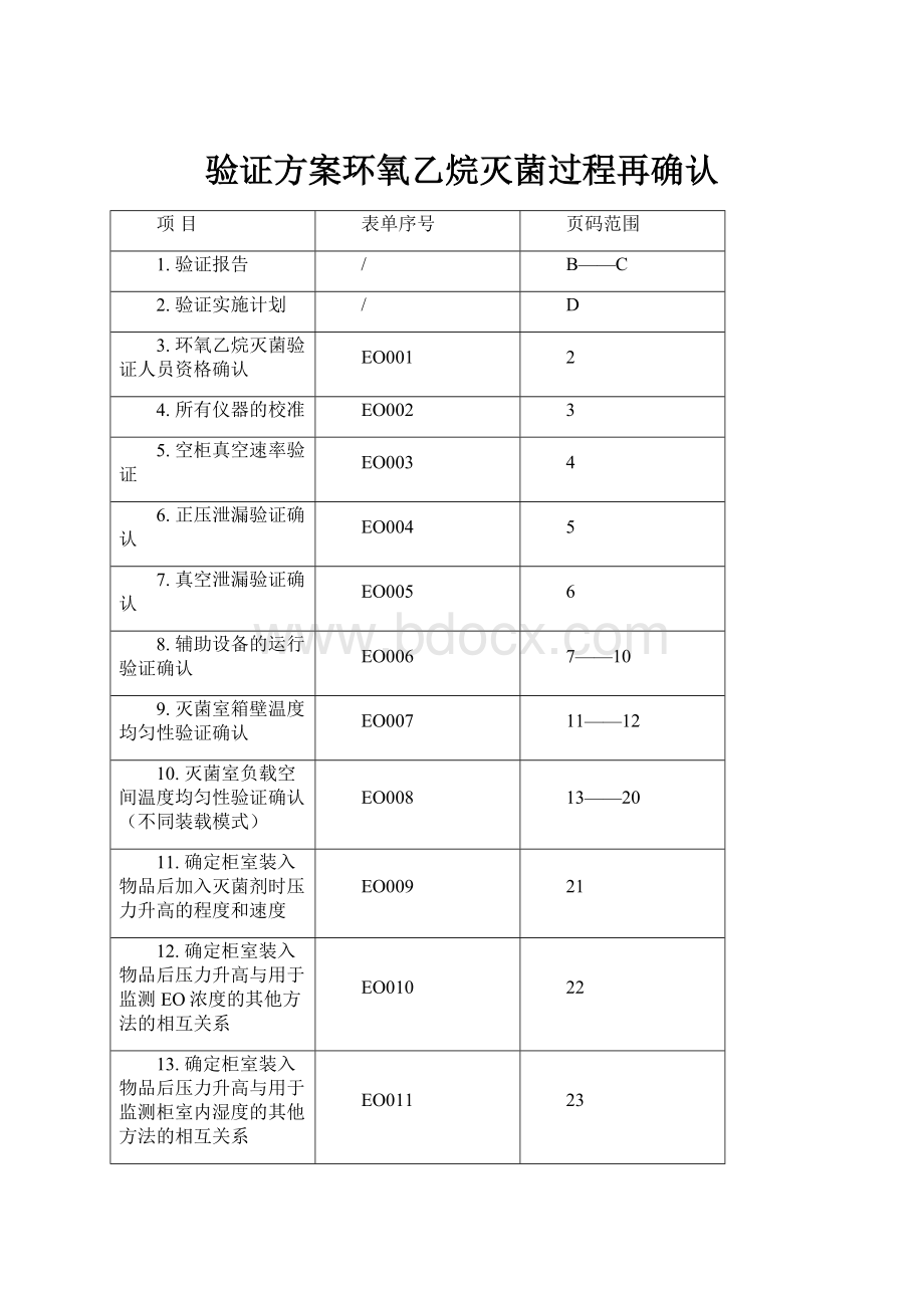 验证方案环氧乙烷灭菌过程再确认.docx