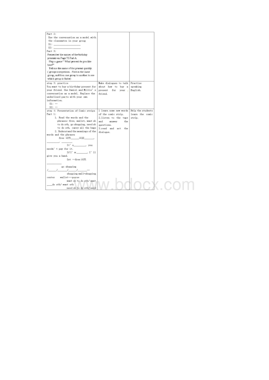 新牛津7Aunit7shopping教案.docx_第2页