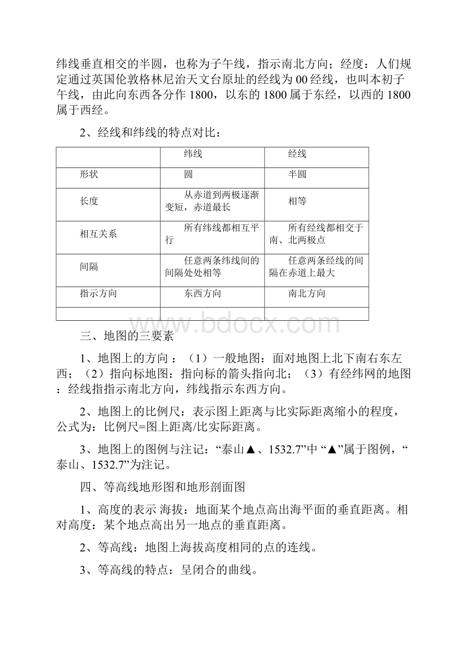 高中地理必修一知识点精细讲解.docx_第2页