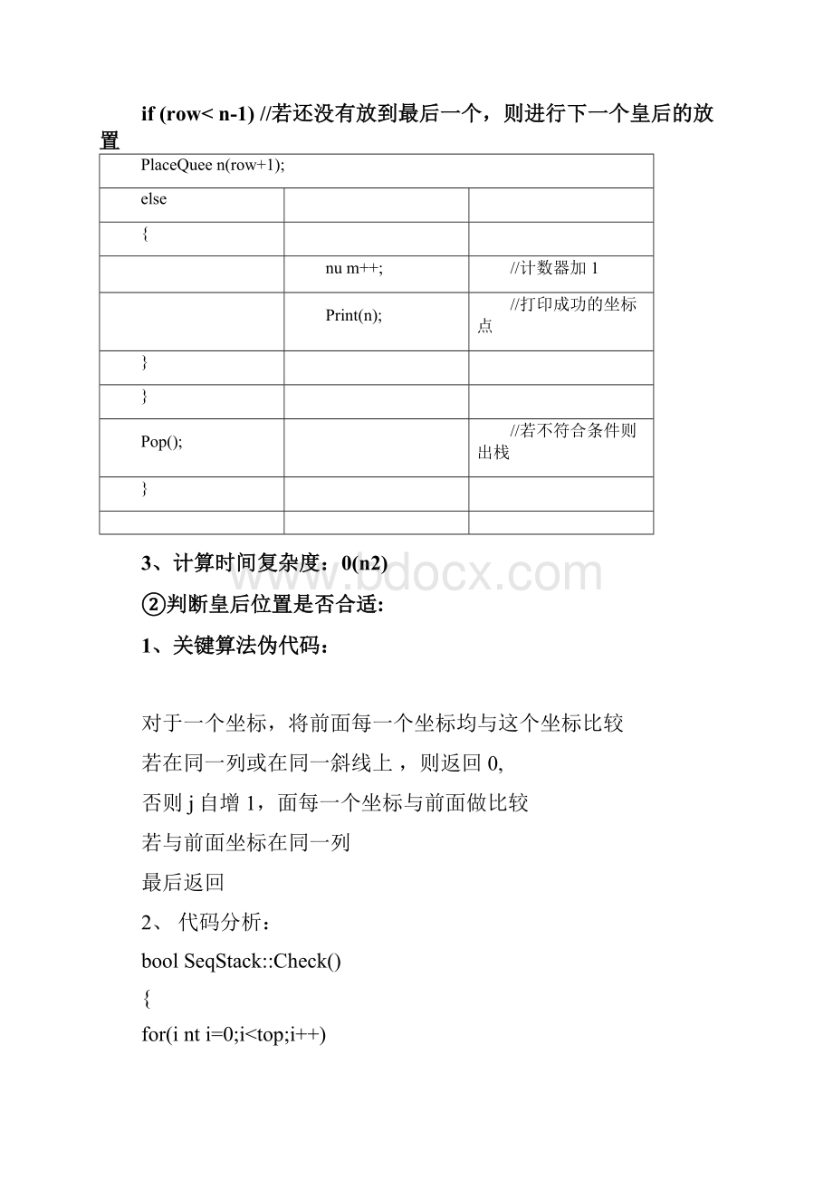 北邮信通院数据结构实验二八皇后问题实验报告内附源代码完整版.docx_第3页