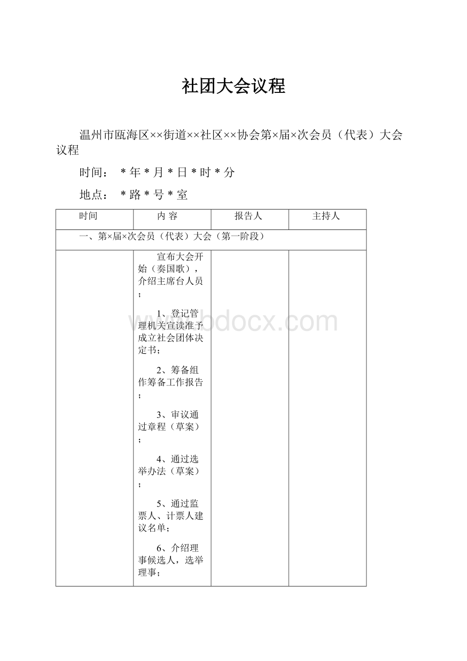 社团大会议程.docx_第1页