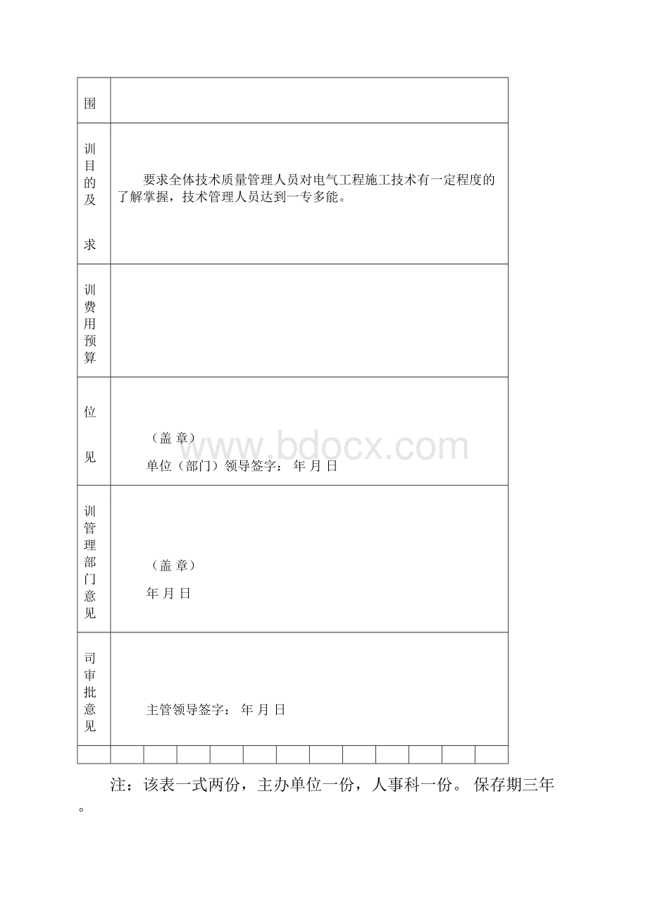 培训项目归档资料模板电气11页word.docx_第3页