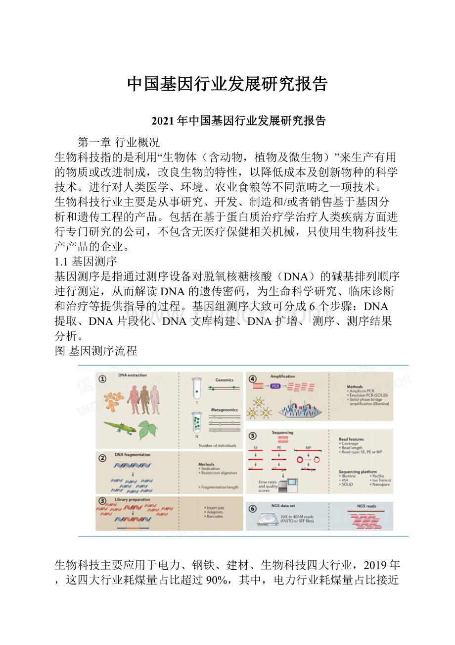 中国基因行业发展研究报告.docx_第1页