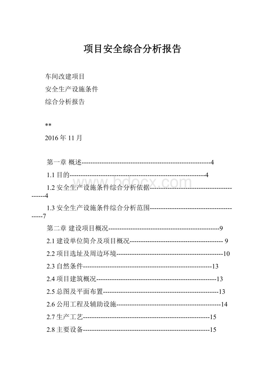 项目安全综合分析报告.docx