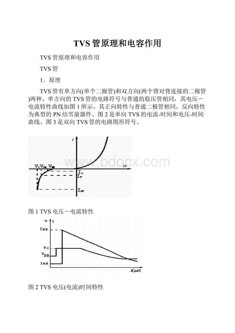TVS管原理和电容作用.docx