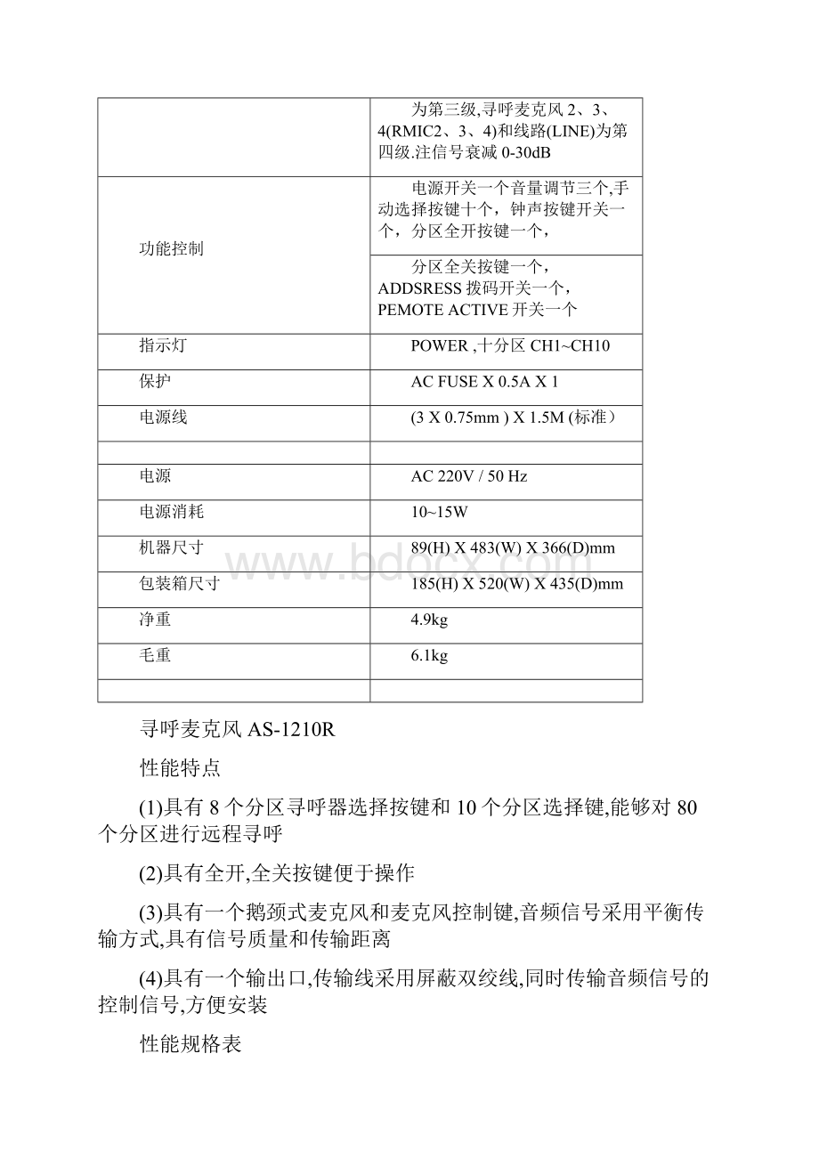 TKAUDIO AS12系列广播产品功能说明和参数表之欧阳术创编.docx_第3页