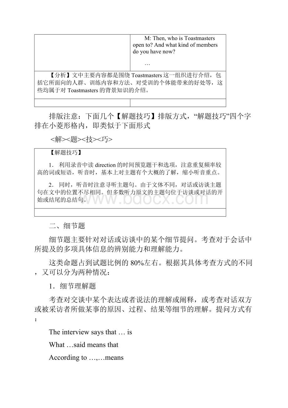 专八听力会话 4大题型及解题技巧精编版.docx_第2页