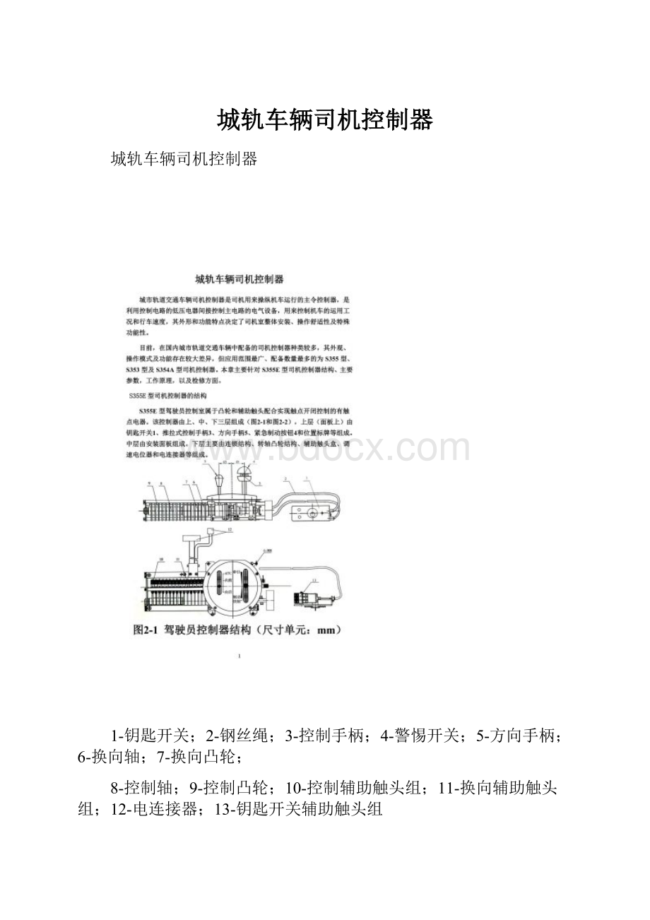 城轨车辆司机控制器.docx