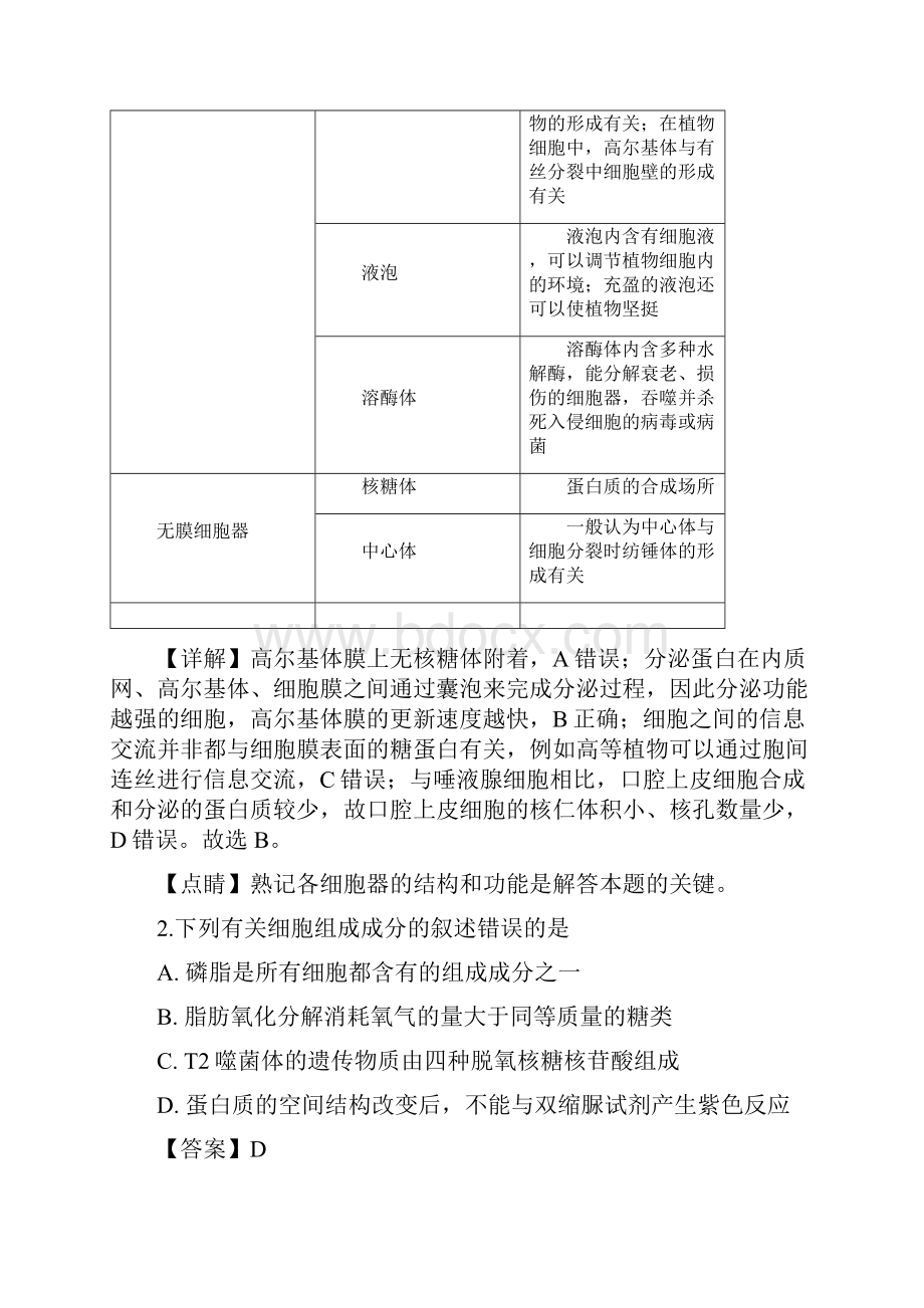 安徽省安庆市五校联盟届高三下学期开学考试生物试题.docx_第2页