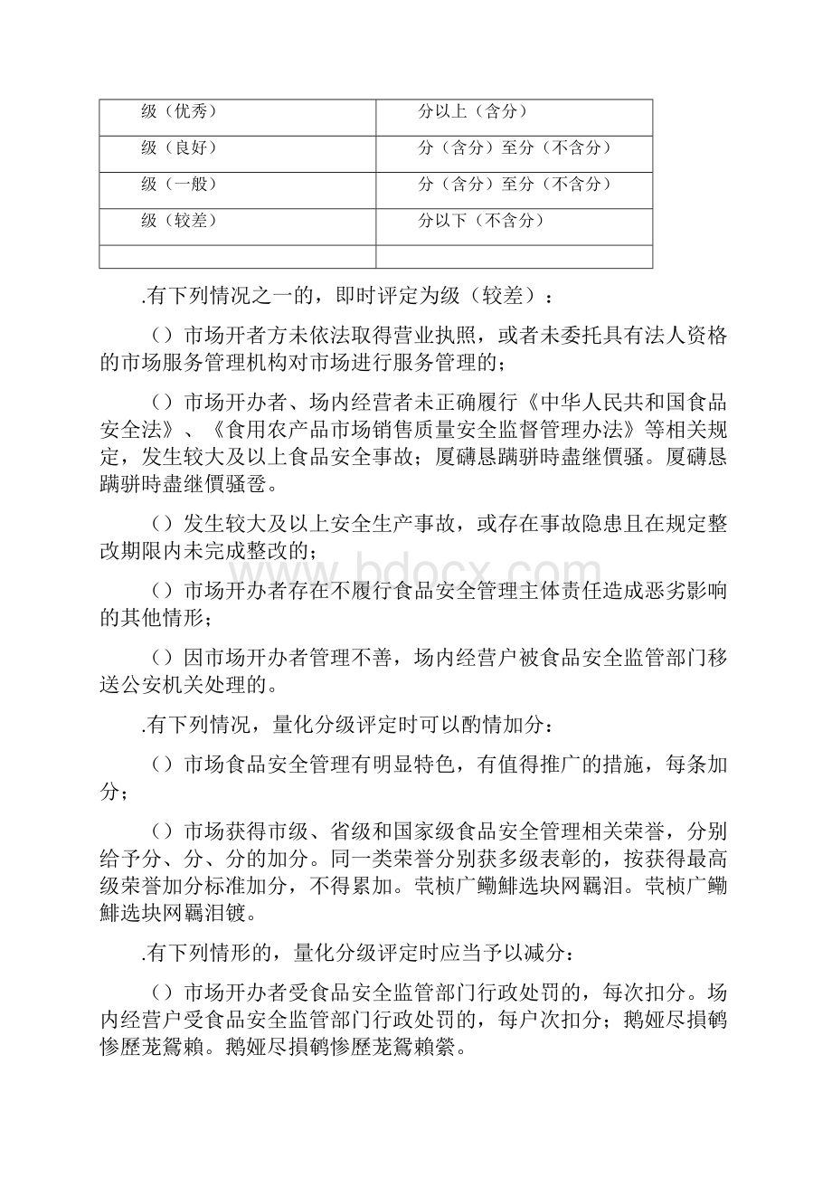 佛山市农贸市场食品安全量化分级管理规定第二次征求意见.docx_第3页