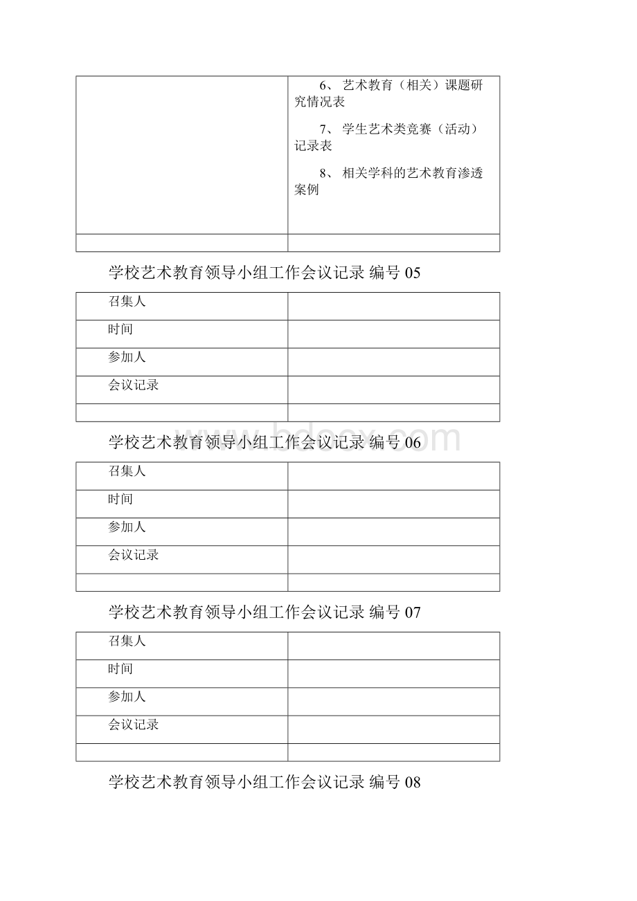 学校艺术教育领导小组工作会议记录.docx_第3页