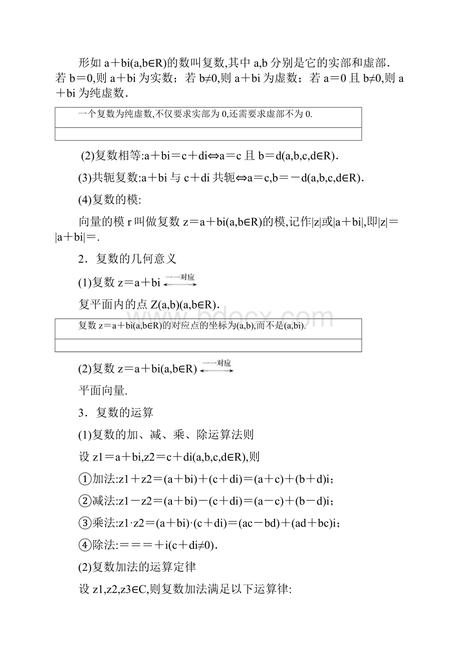 高考数学《三维设计》高考总复习一轮资料Word学案第十二章复数.docx_第2页