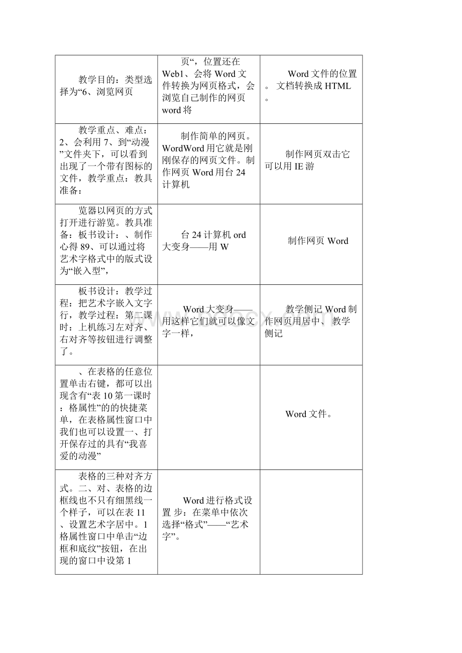 小学河大版信息技术教案第四册教案全.docx_第3页