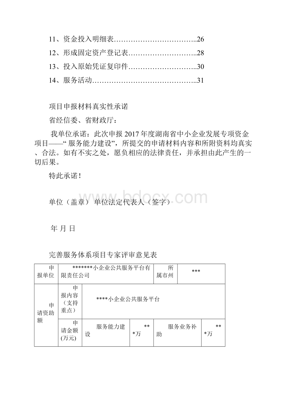 湖南省中小企业发展专项资金完善服务体系项目申请书.docx_第2页