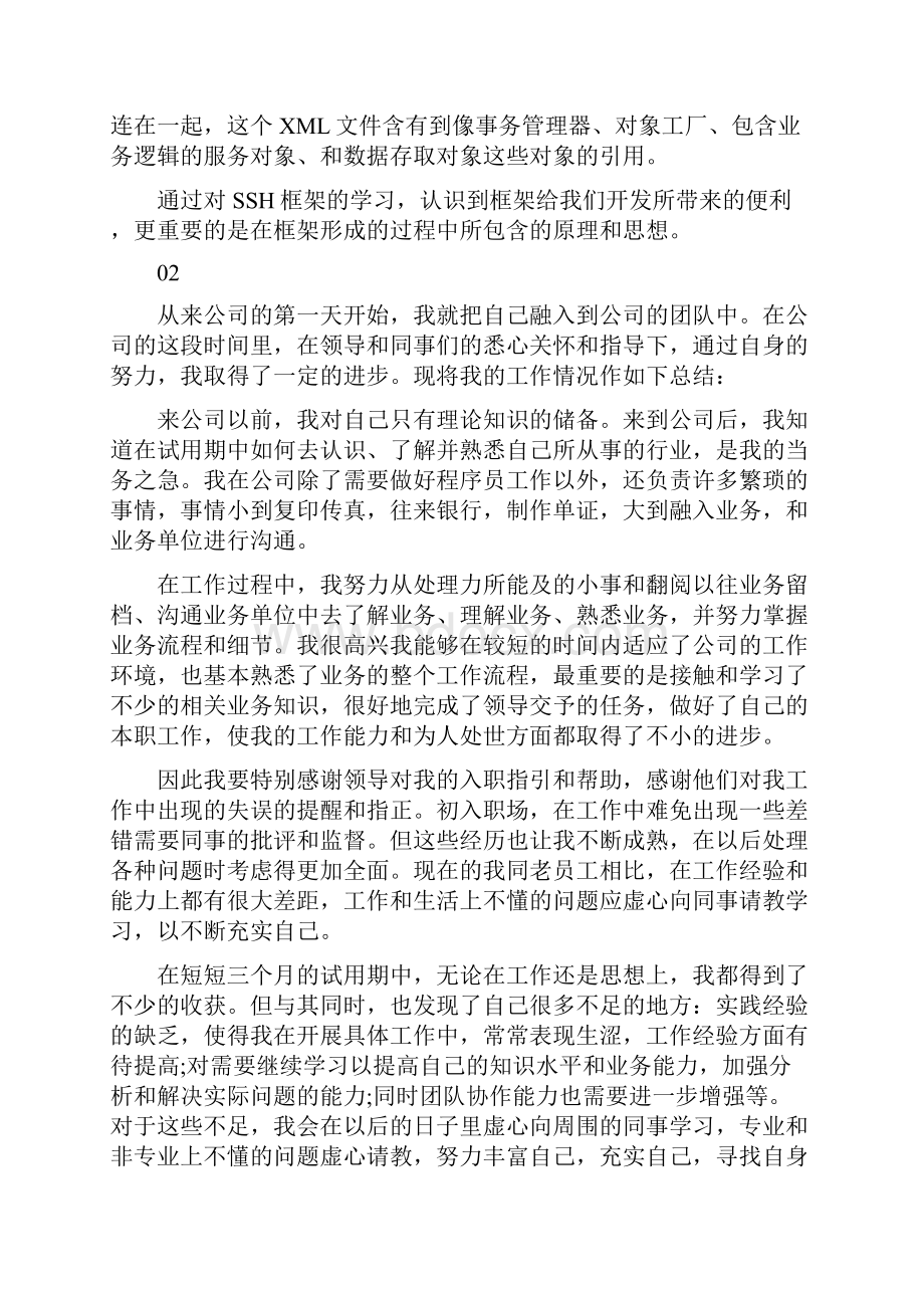 最新程序员个人试用期转正工作总结5篇锦集.docx_第2页