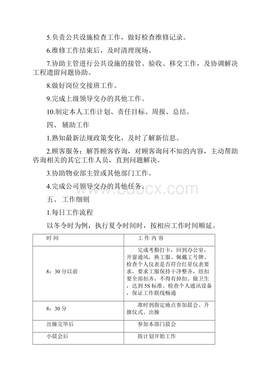 家具商场维修班班长岗位操作规程.docx_第2页