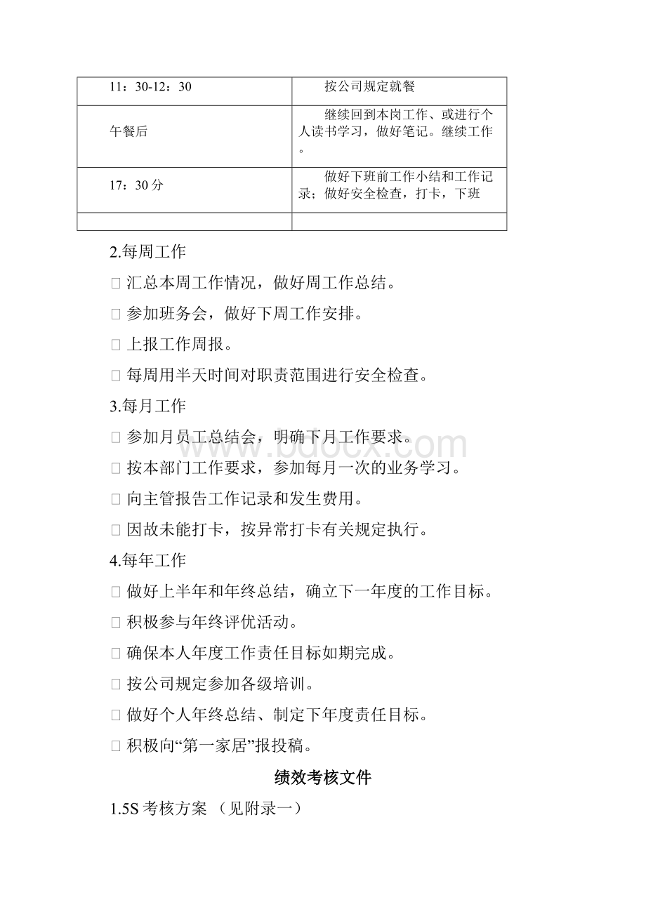 家具商场维修班班长岗位操作规程.docx_第3页