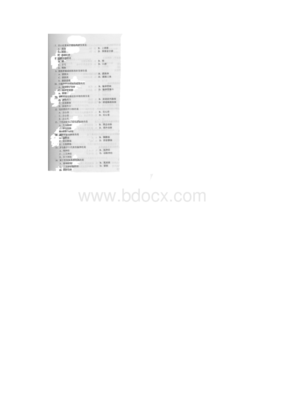 历年成人高考专升本医学综合真题及答案.docx_第2页