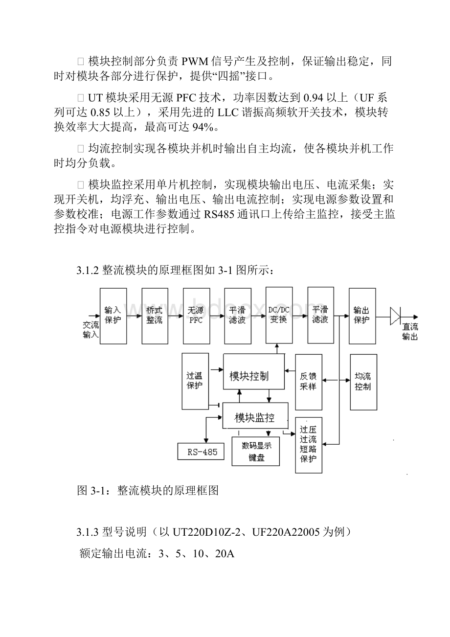 智能高频开关电源风冷模块用户使用指导书文档剖析.docx_第3页