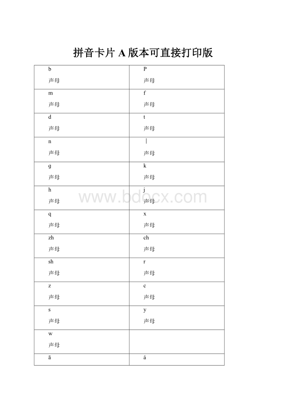 拼音卡片A版本可直接打印版.docx_第1页