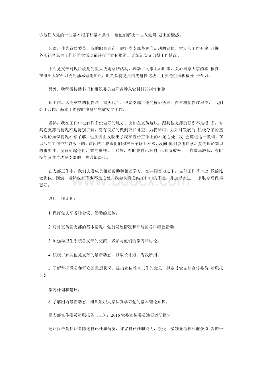 党支部宣传委员述职报告.docx_第3页