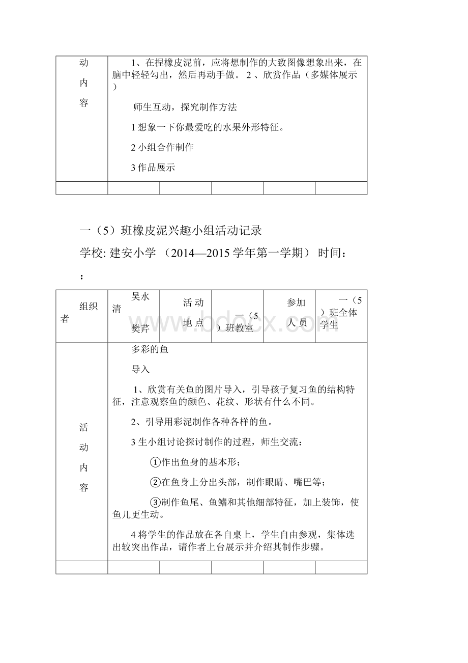 橡皮泥制作活动记录.docx_第2页