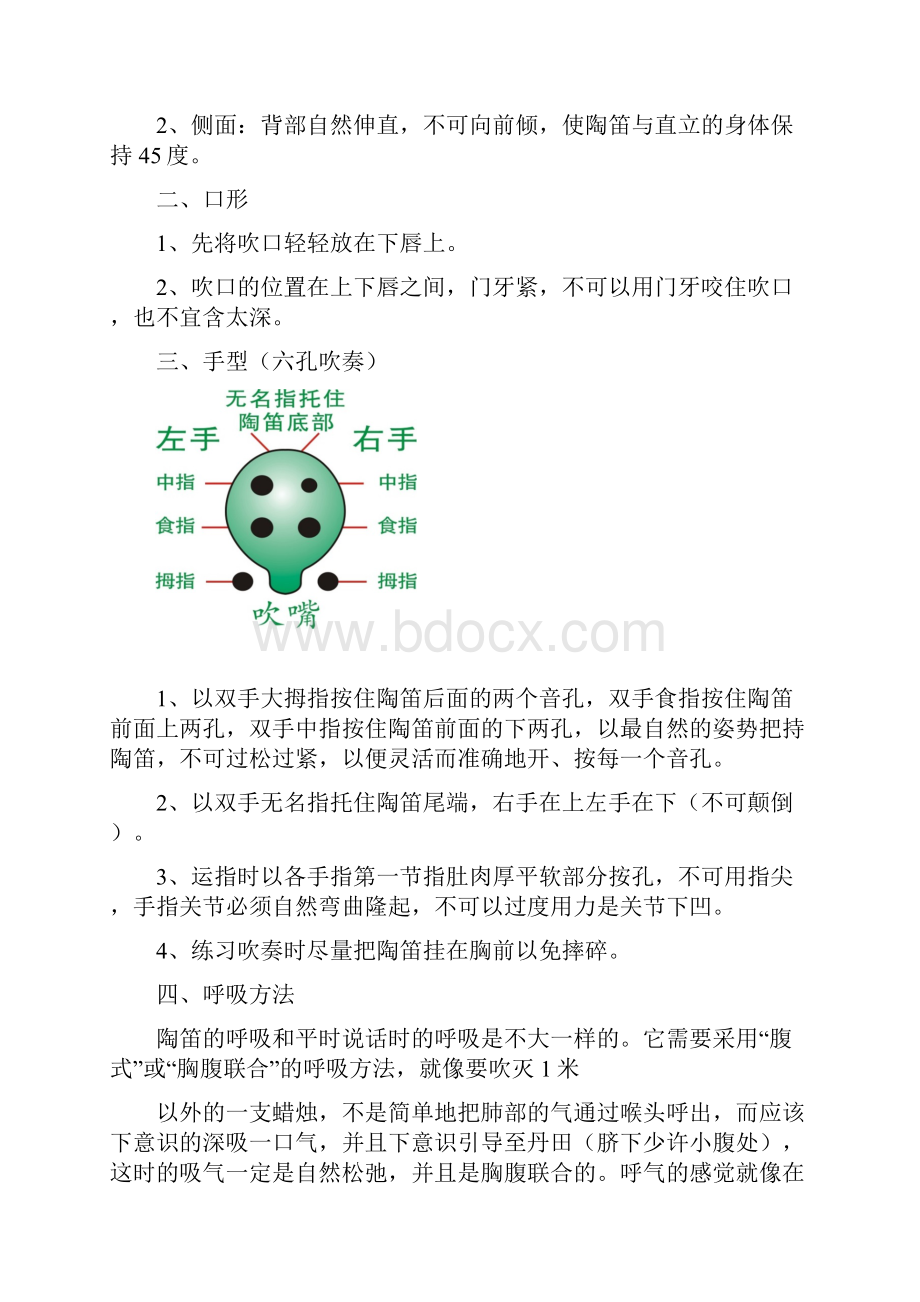 六孔陶笛初级教程修订版.docx_第2页