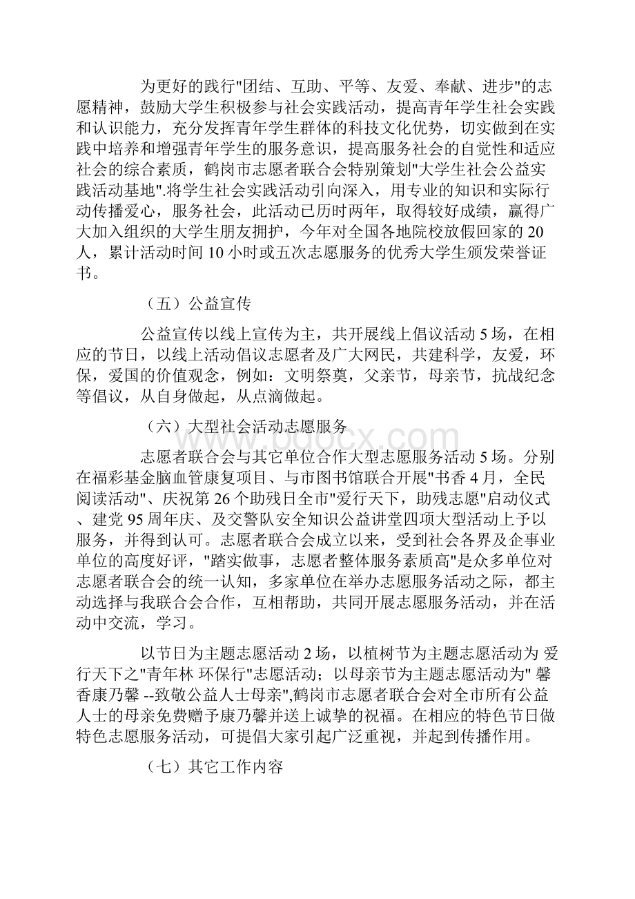 志愿者联合会工作总结精选.docx_第3页