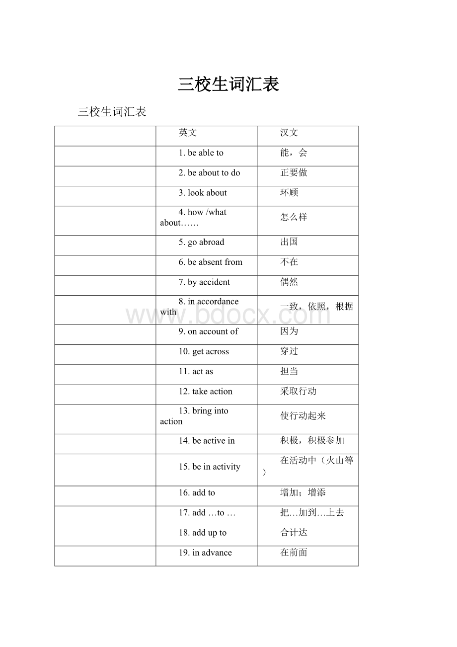 三校生词汇表.docx_第1页