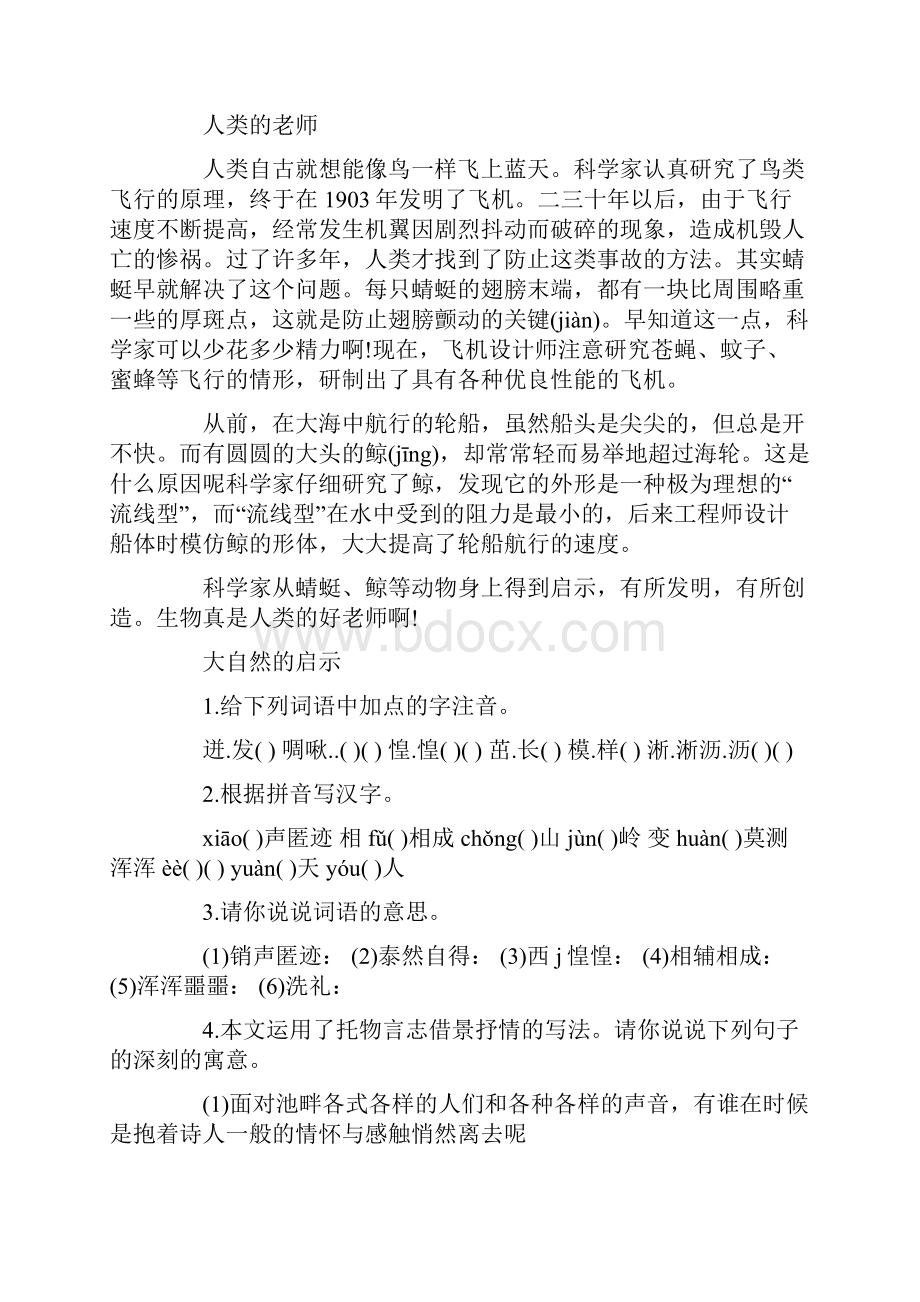 大自然的启示阅读答案.docx_第2页