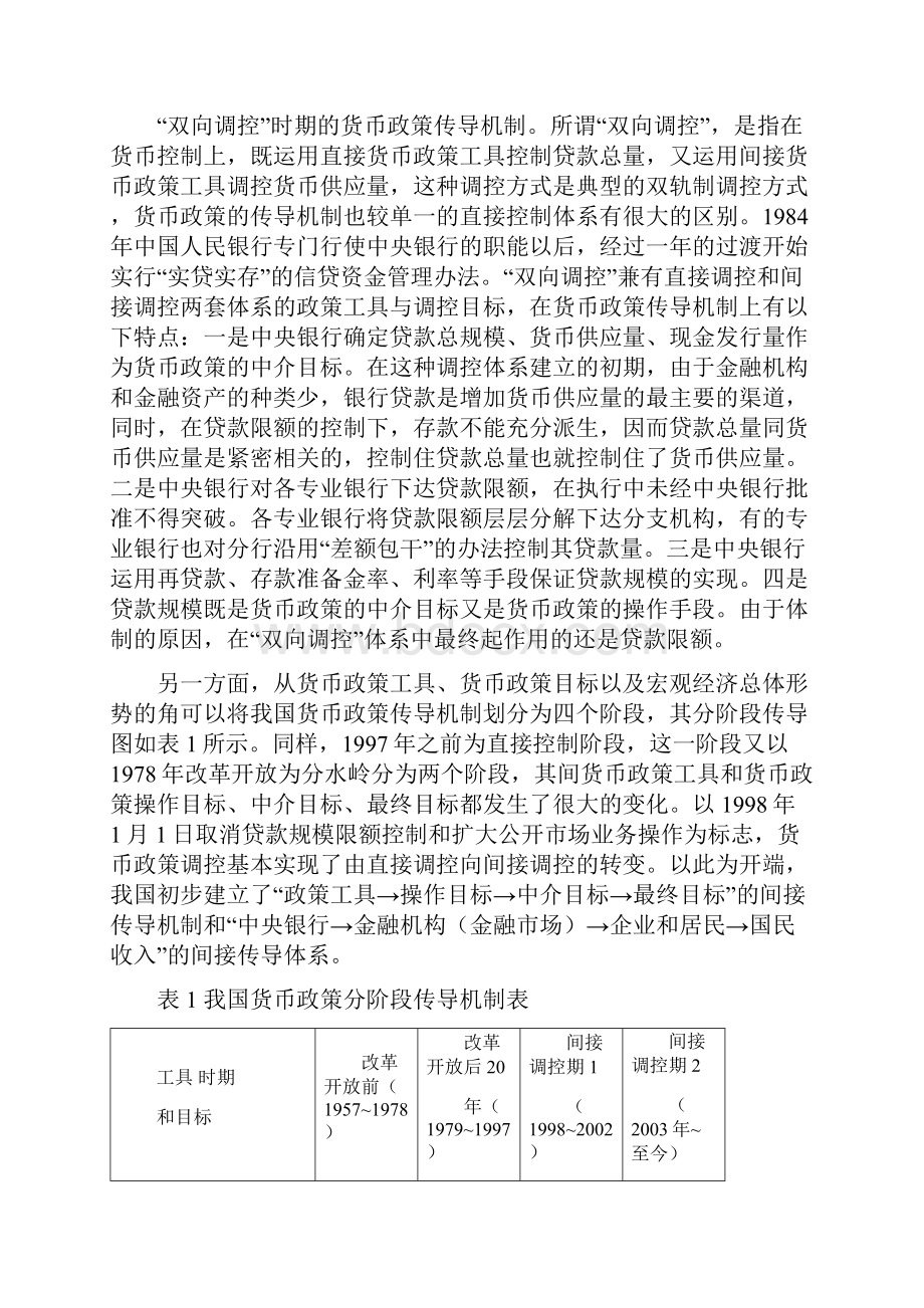 基于信贷渠道下的货币政策传导机制研究.docx_第2页