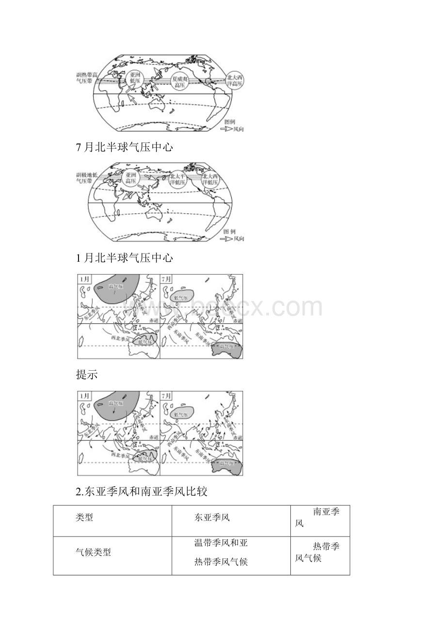 部编版版高中地理 第二章 地球上的大气 23 常见天气系统 第2课学案 新人教版必修1.docx_第3页