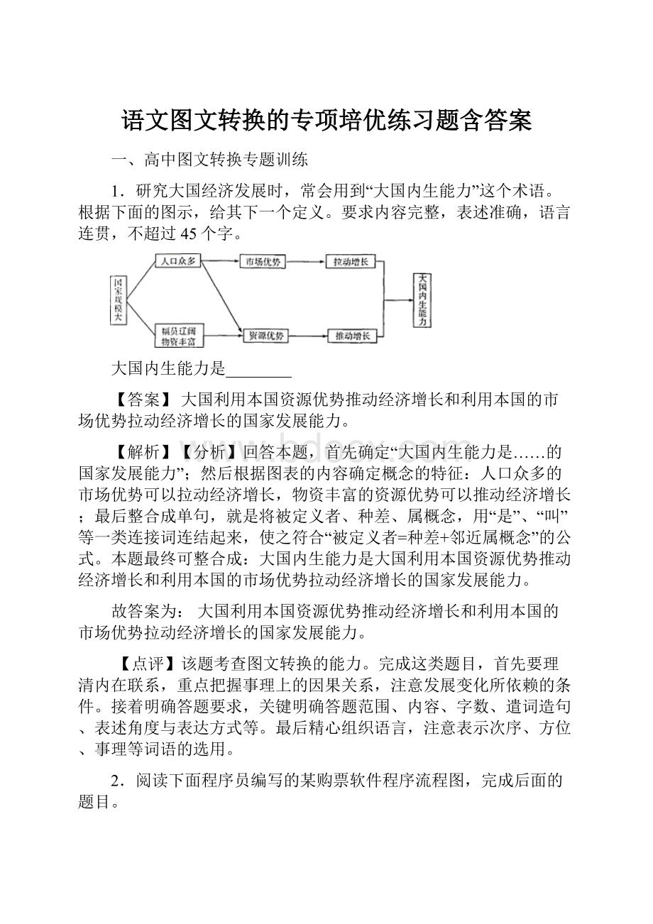 语文图文转换的专项培优练习题含答案.docx_第1页