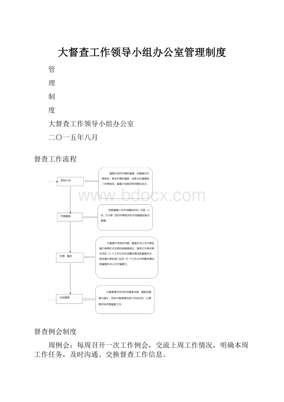 大督查工作领导小组办公室管理制度.docx