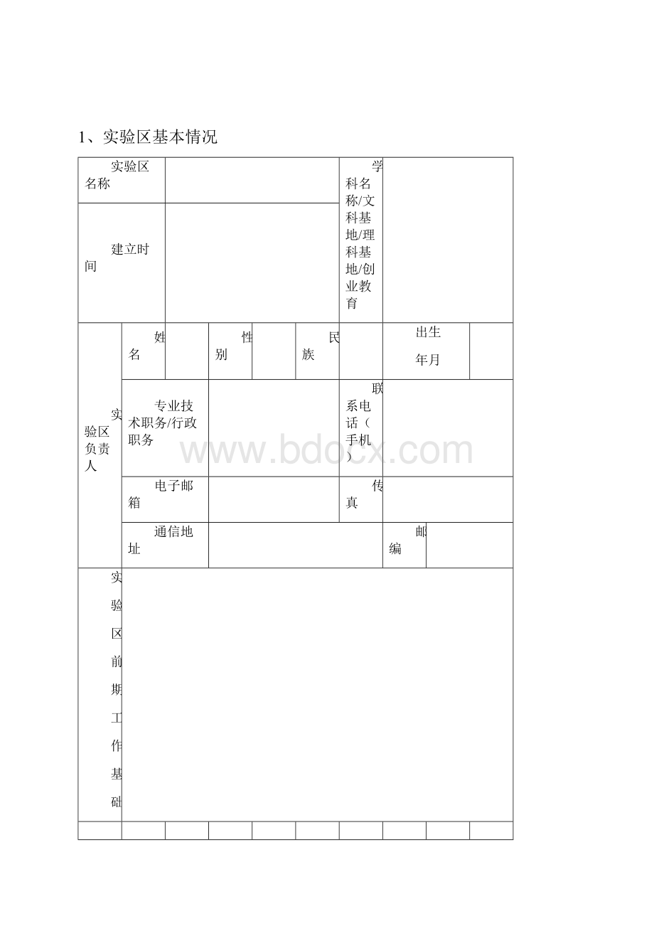 陕西师范大学 人才培养模式创新实验区申报书+.docx_第2页