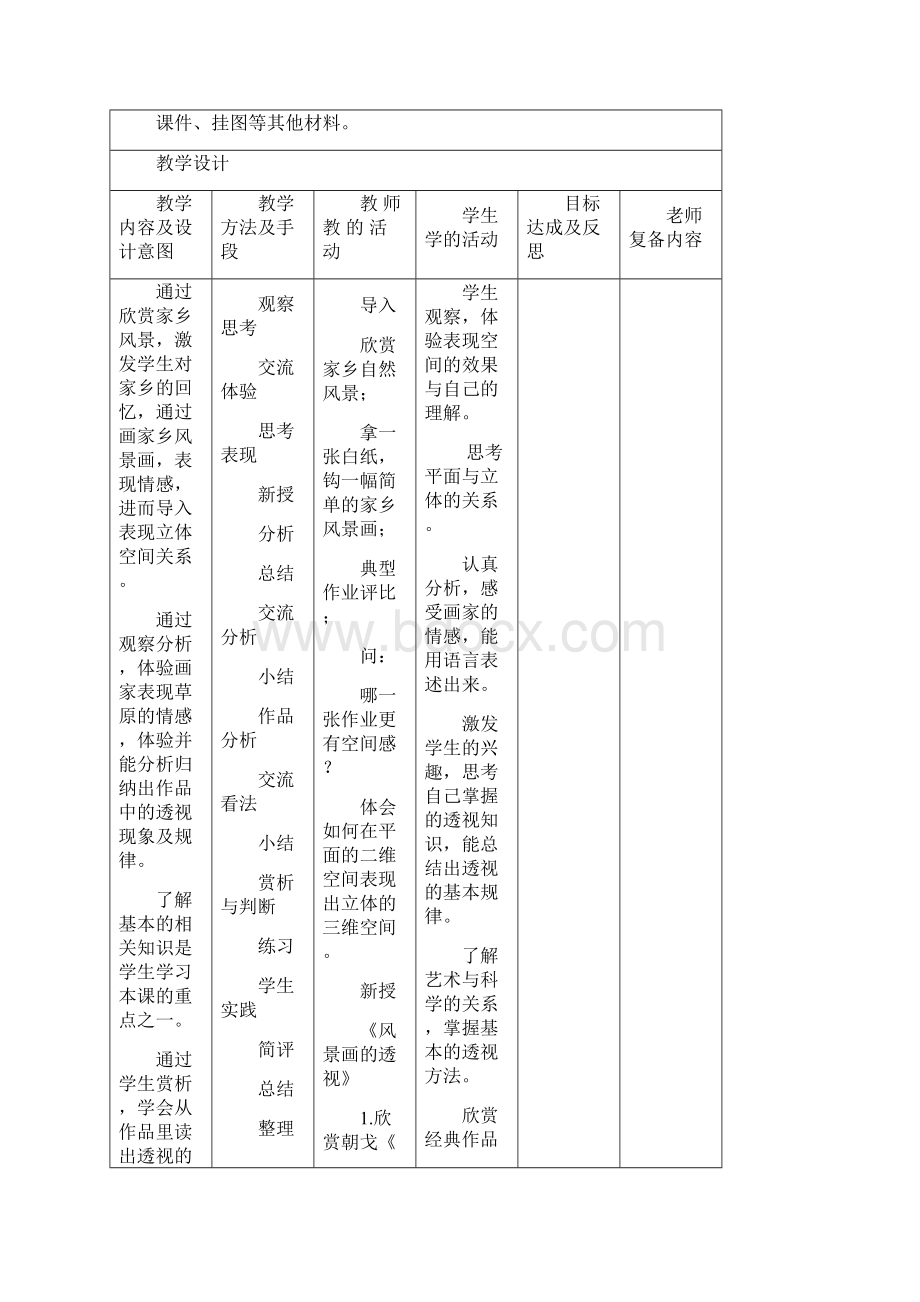 湘教版美术七年级下册全部教案.docx_第2页