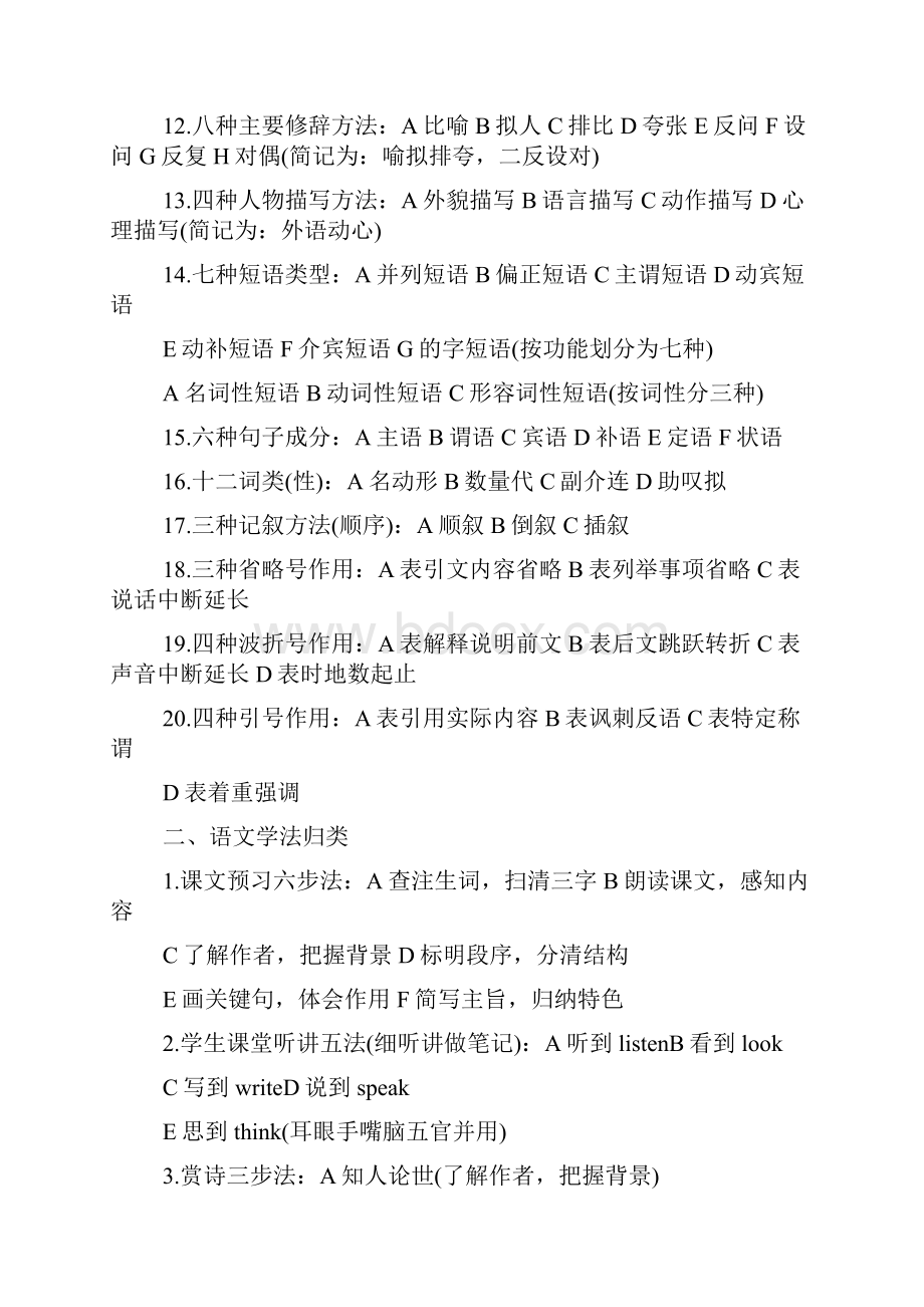 人教版高中语文知识点归纳大全.docx_第2页