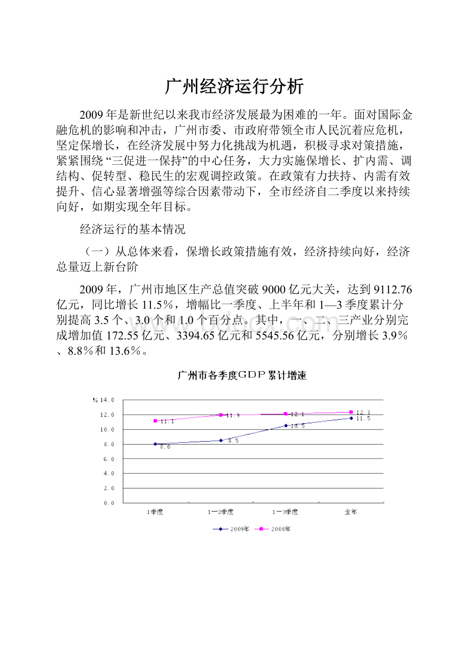 广州经济运行分析.docx_第1页