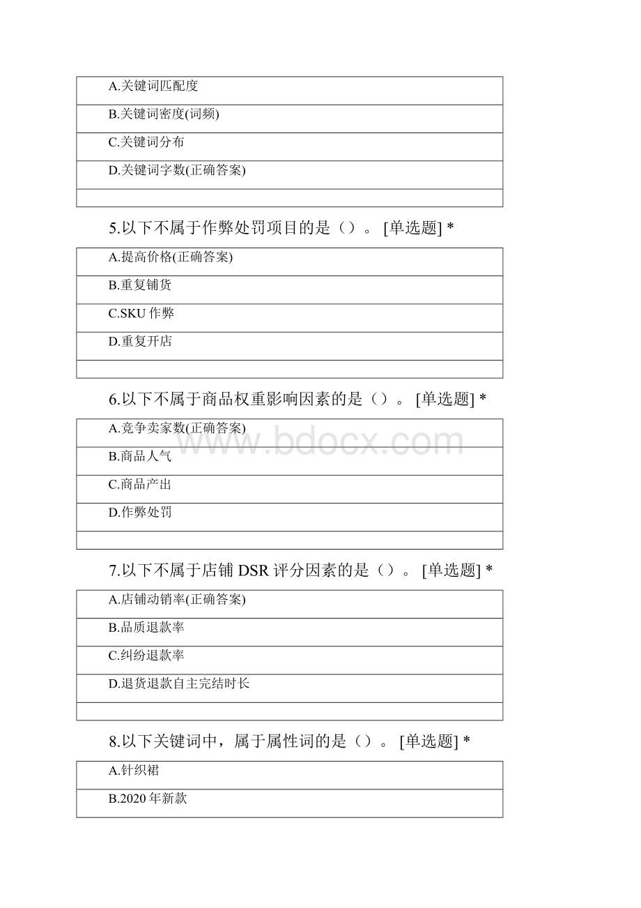 电子商务职业技能期末考试20电商2班.docx_第2页