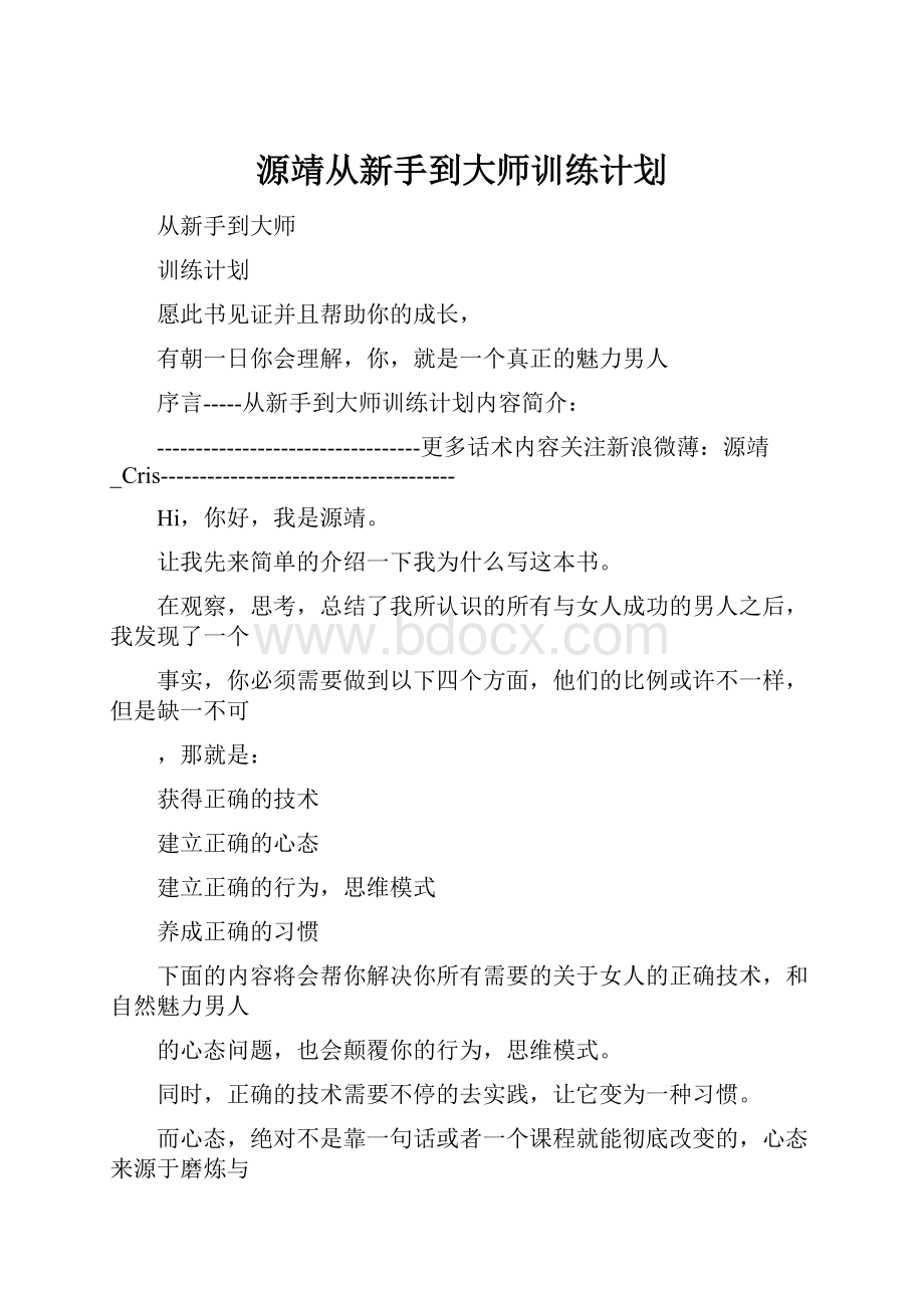 源靖从新手到大师训练计划.docx_第1页