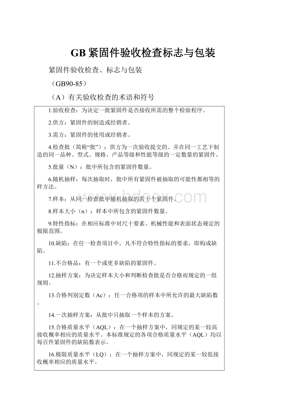 GB紧固件验收检查标志与包装.docx_第1页