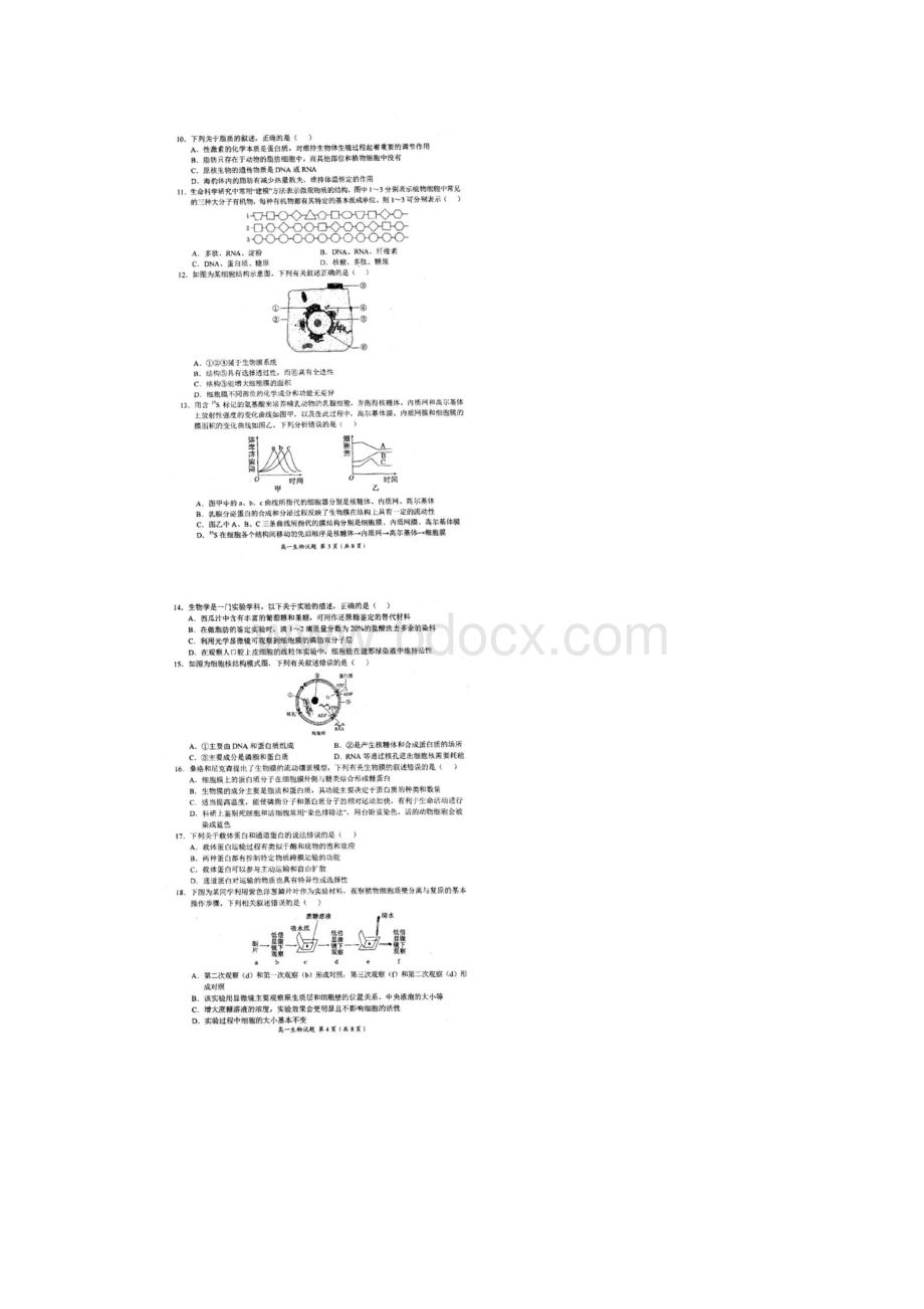 河南省豫南九校联考1819学年度高一上学期期末考试图.docx_第2页