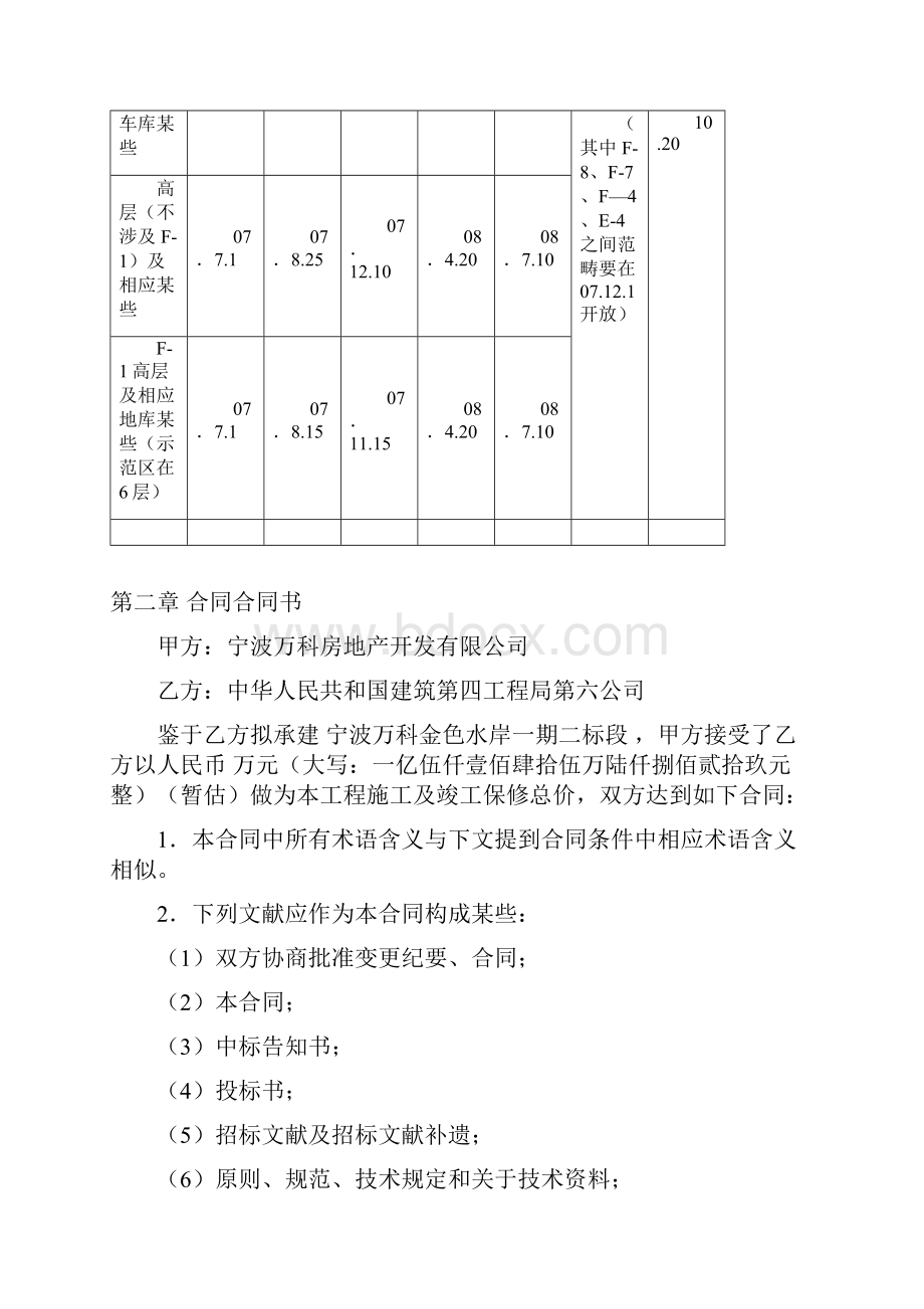 万科地产建筑施工总承包合同样本.docx_第3页