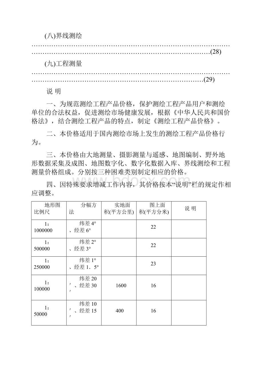 测绘工程产品价格doc.docx_第2页