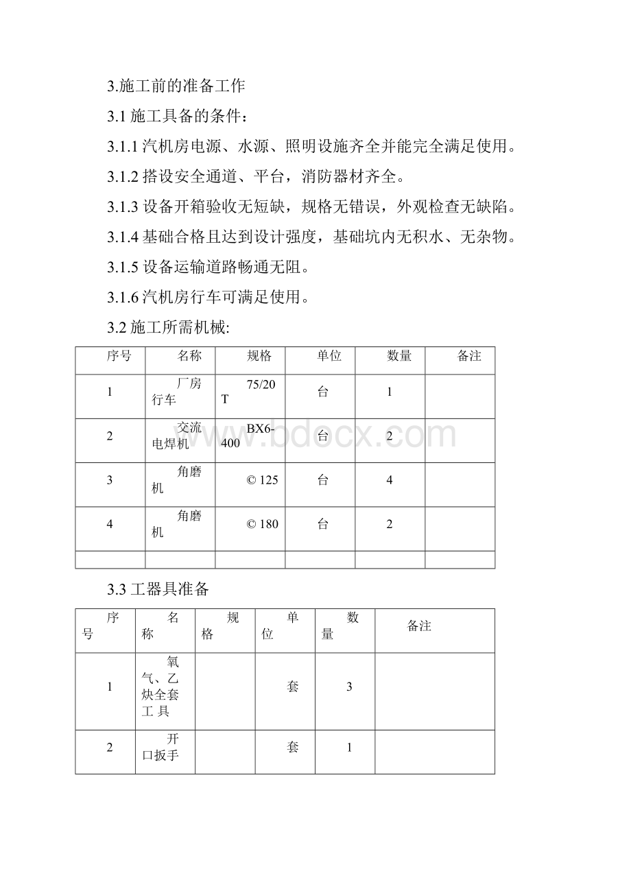 排汽装置安装作业指导书.docx_第3页