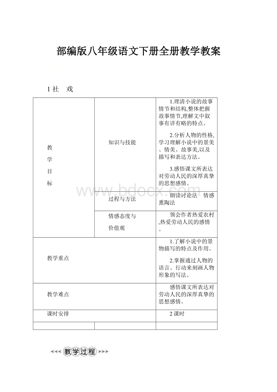 部编版八年级语文下册全册教学教案.docx_第1页